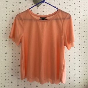 Topshop scallop tee